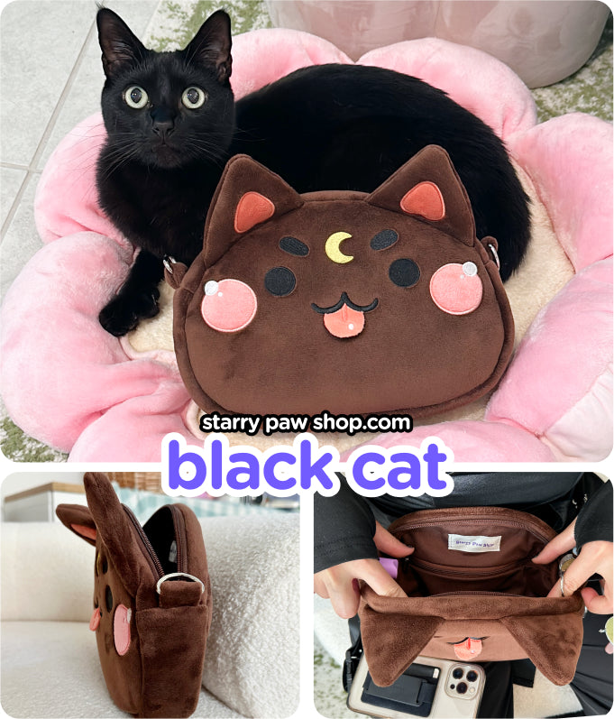 Moon Cat Crossbody Bags