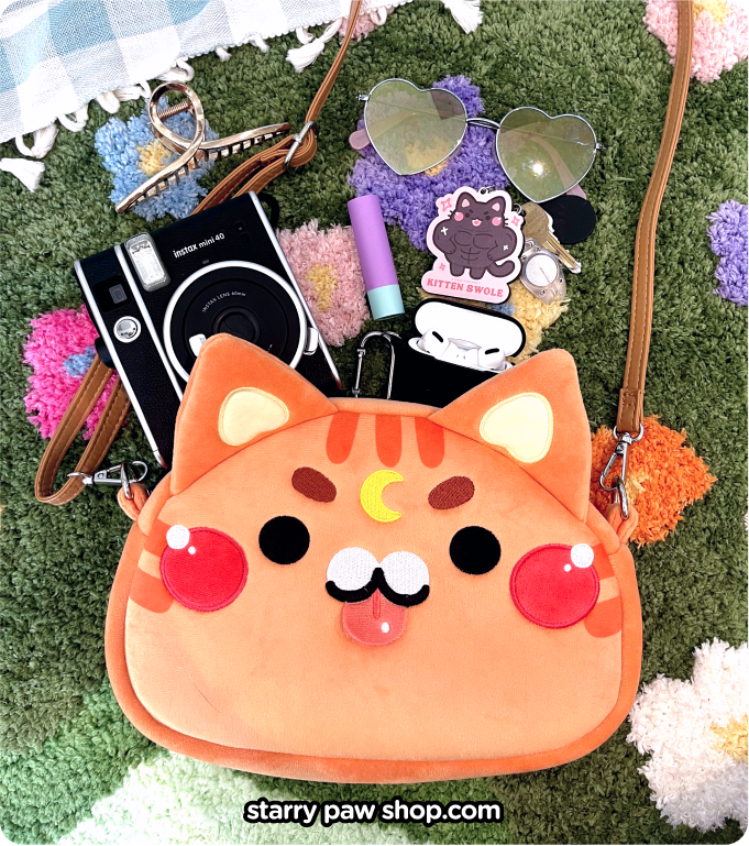 Moon Cat Crossbody Bags