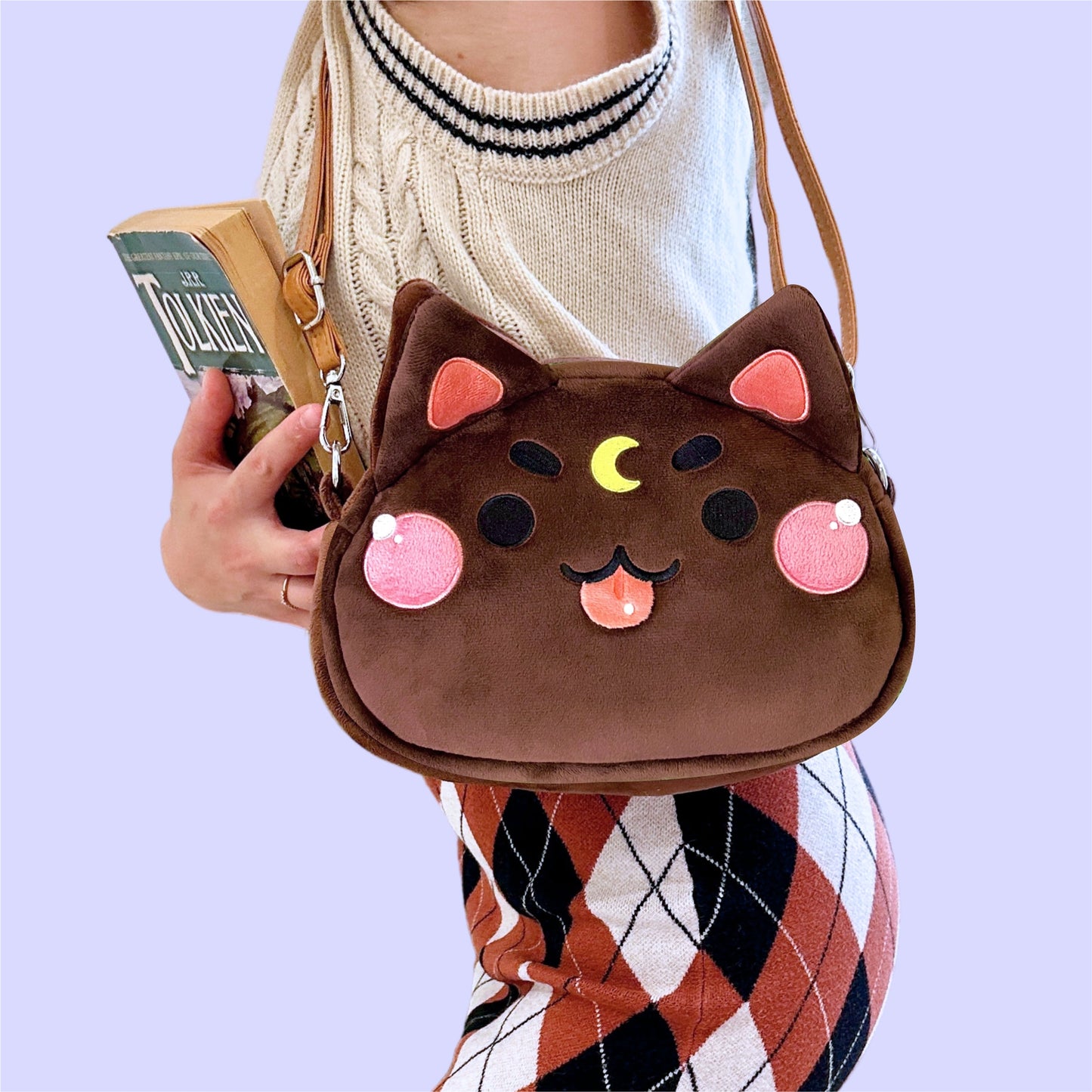 Moon Cat Crossbody Bags