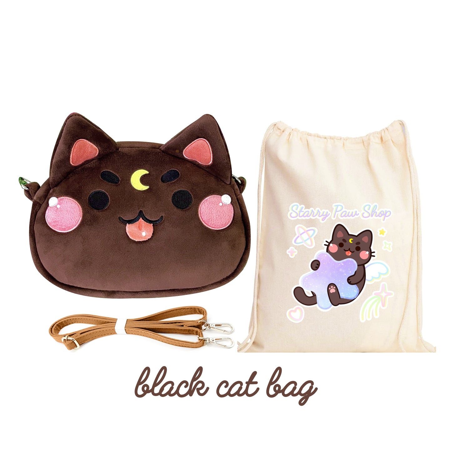 Moon Cat Crossbody Bags