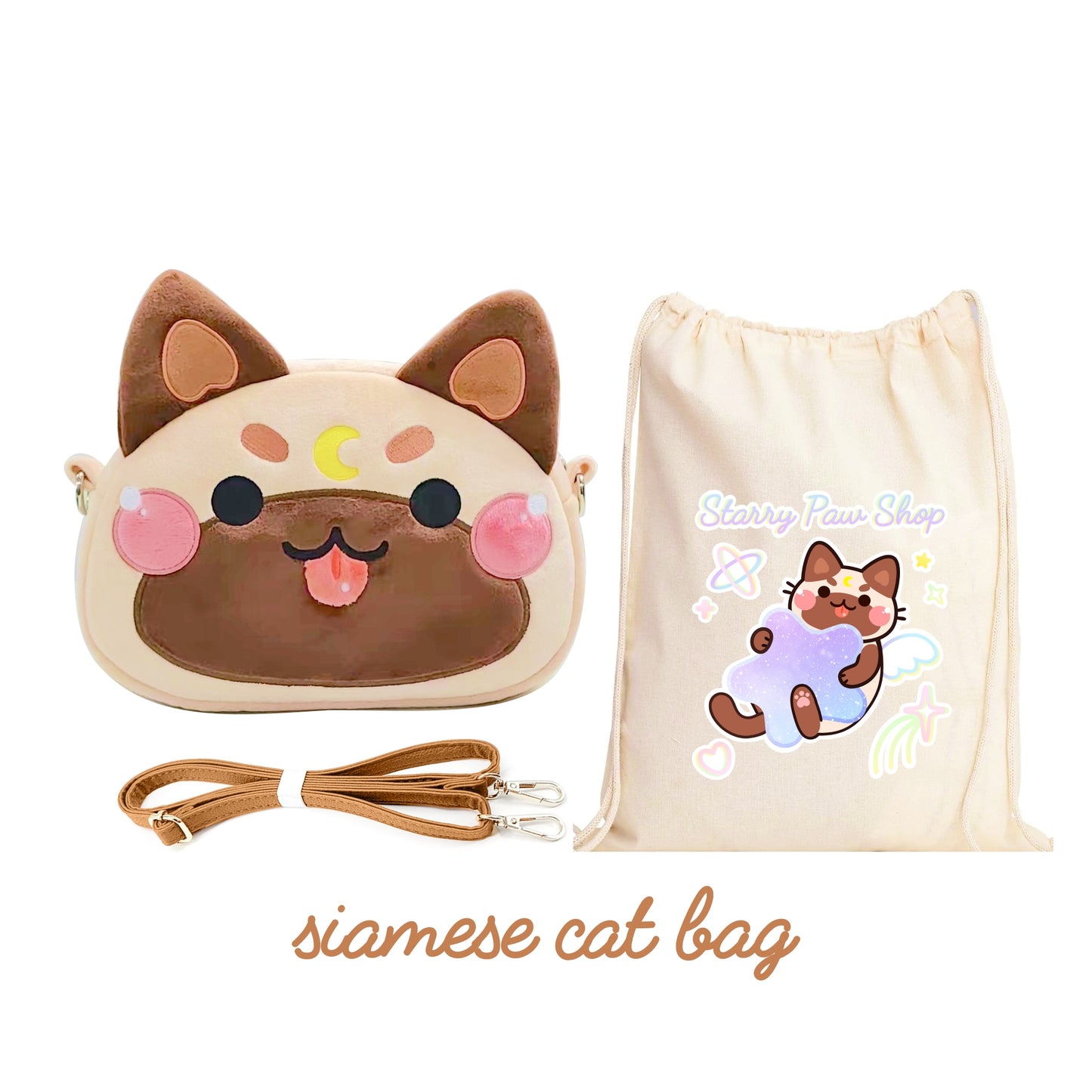 Moon Cat Crossbody Bags