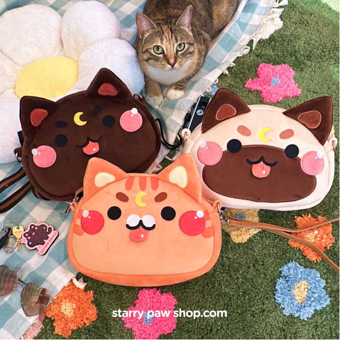 Moon Cat Crossbody Bags