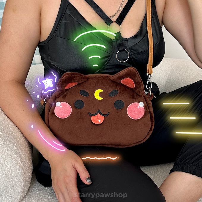 Moon Cat Crossbody Bags