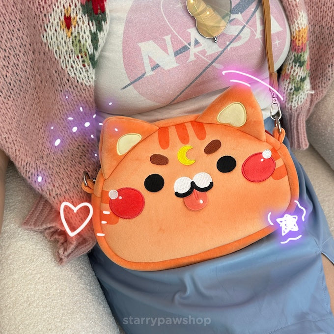 Moon Cat Crossbody Bags