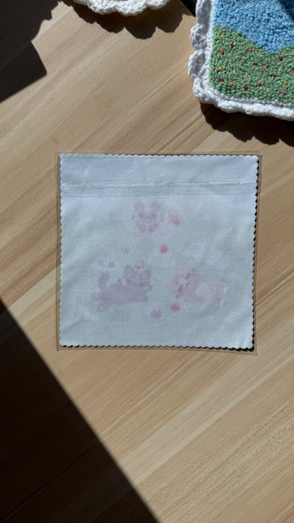Picnic Cats Lens + Screen Cleaning Cloth | 6x6 inch microfiber