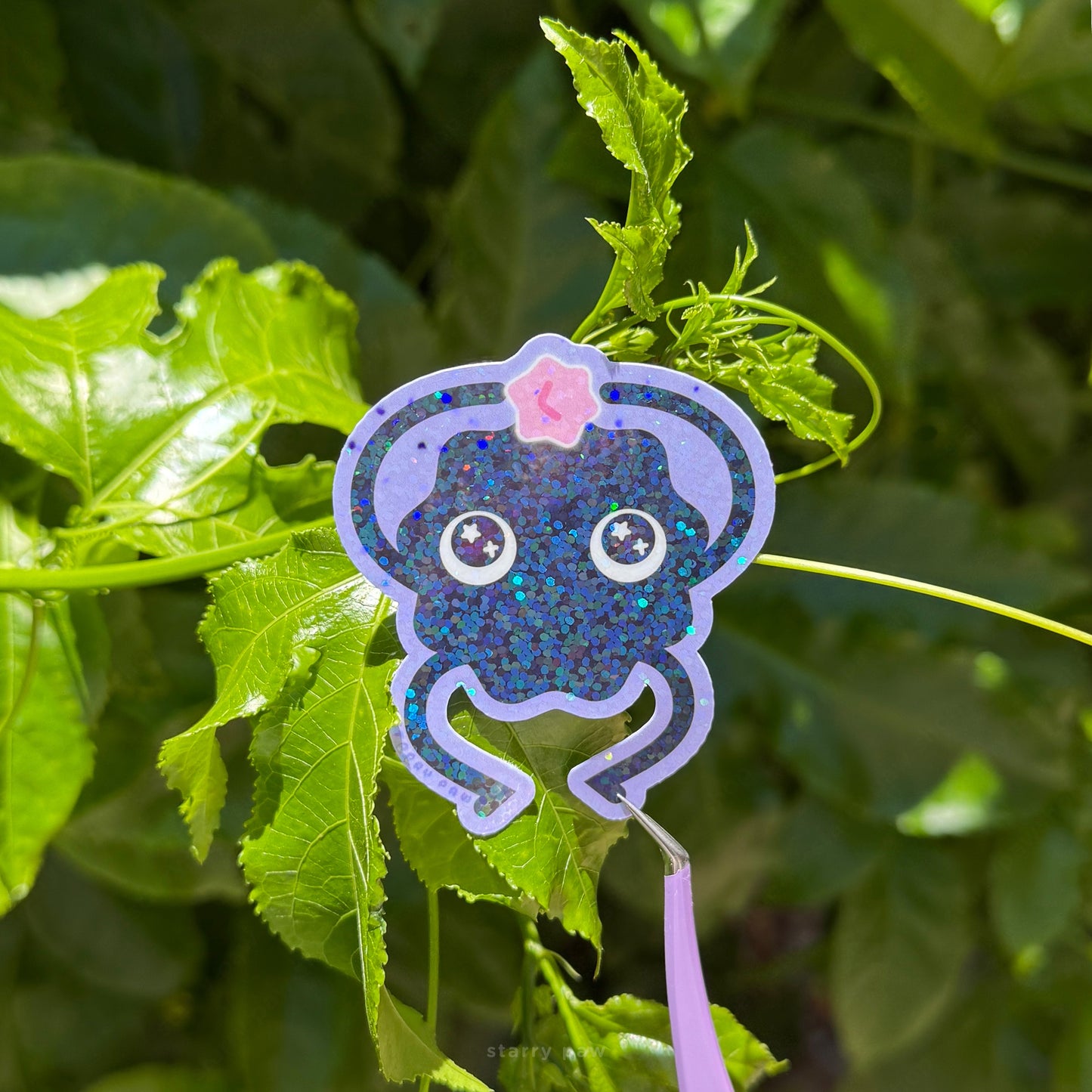 Soot Sprite stickers 2.5-3inch sparkly waterproof | 5 designs
