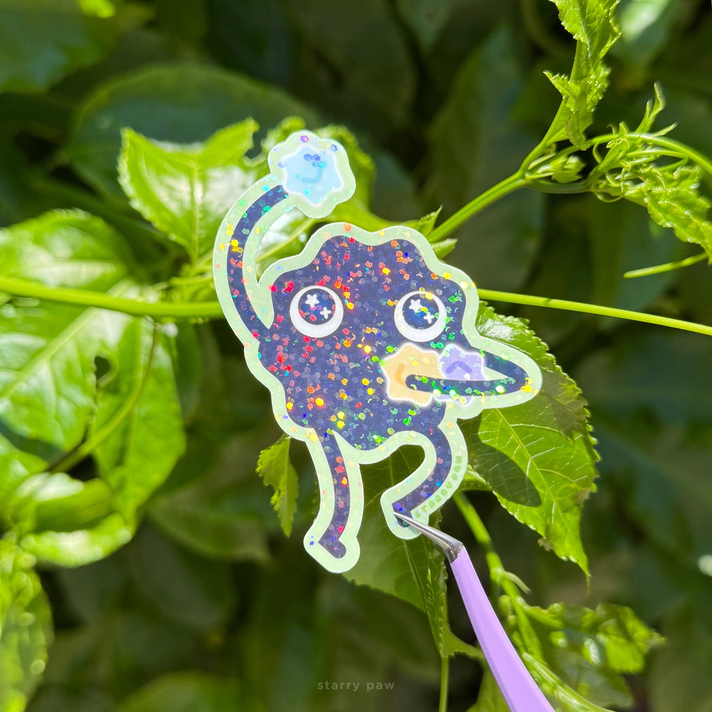 Soot Sprite stickers 2.5-3inch sparkly waterproof | 5 designs
