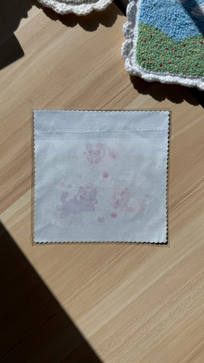 Picnic Cats Lens + Screen Cleaning Cloth | 6x6 inch microfiber