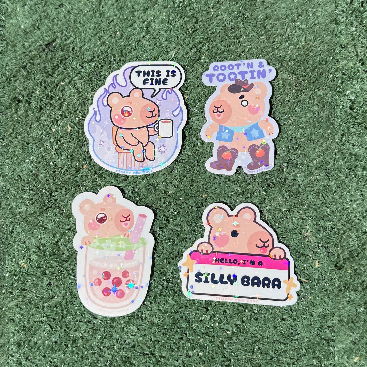 Capybara Stickers 3"