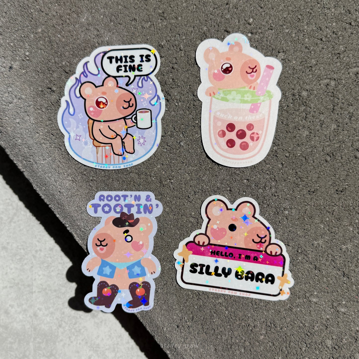 Capybara Stickers 3"