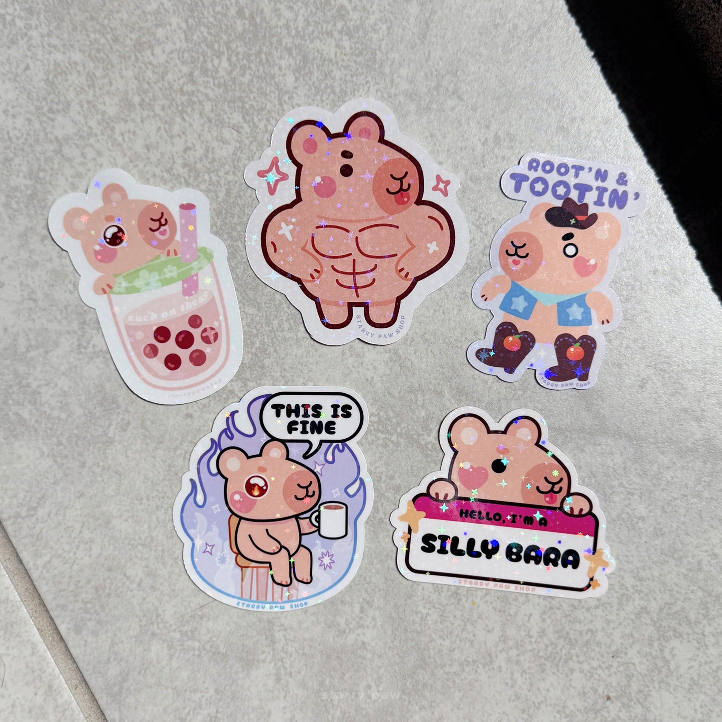 Capybara Stickers 3"