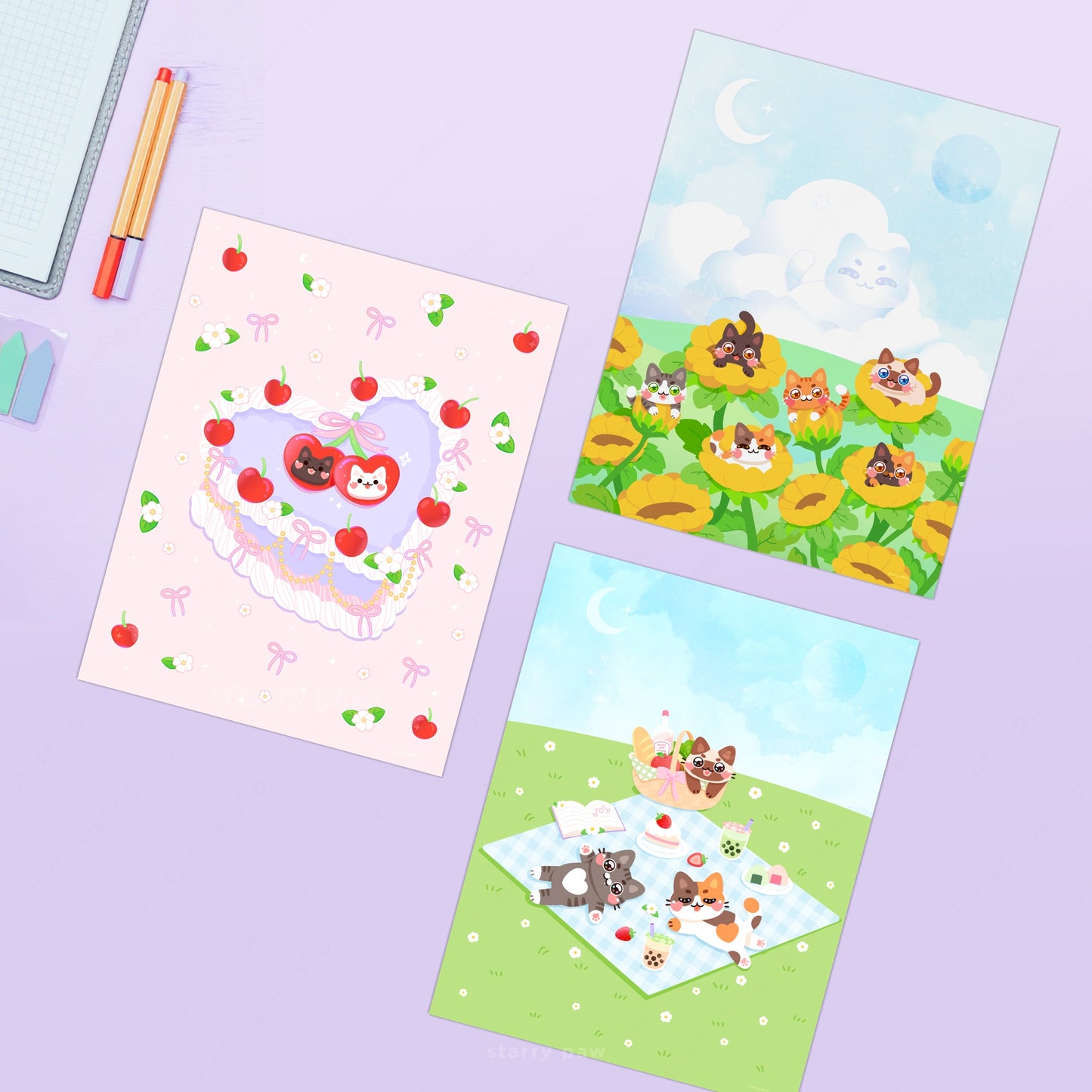 Cat Print Bundle: Buy 2 GET 1 FREE