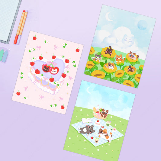 Cat Print Bundle: Buy 2 GET 1 FREE