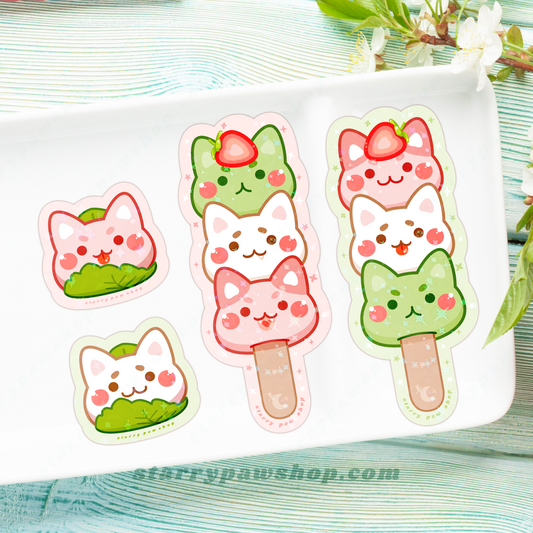 Dango Cat Sticker Set