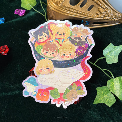 Dungeon Hotpot Sticker Sheet 6" | 5" Large Stickers