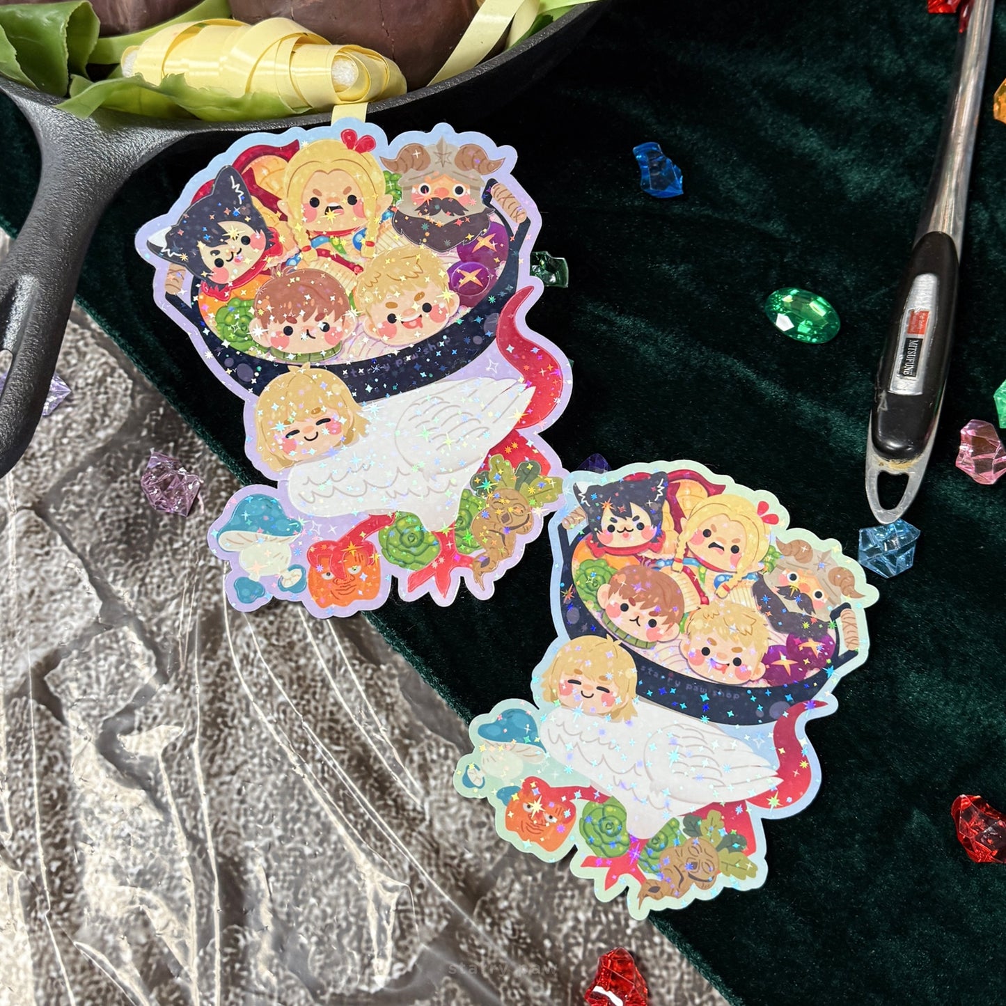 Dungeon Hotpot Sticker Sheet 6" | 5" Large Stickers