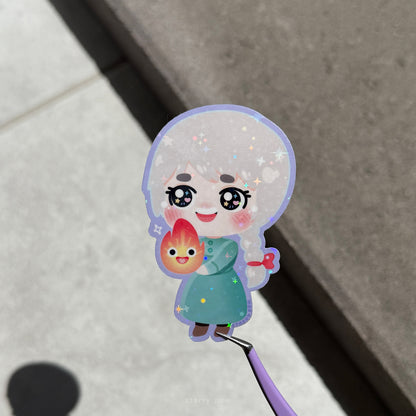 Howl Sophie Stickers | 2.5" Sparkly waterproof vinyl stickers