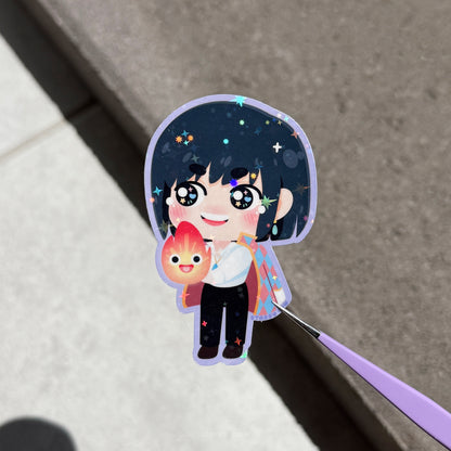 Howl Sophie Stickers | 2.5" Sparkly waterproof vinyl stickers
