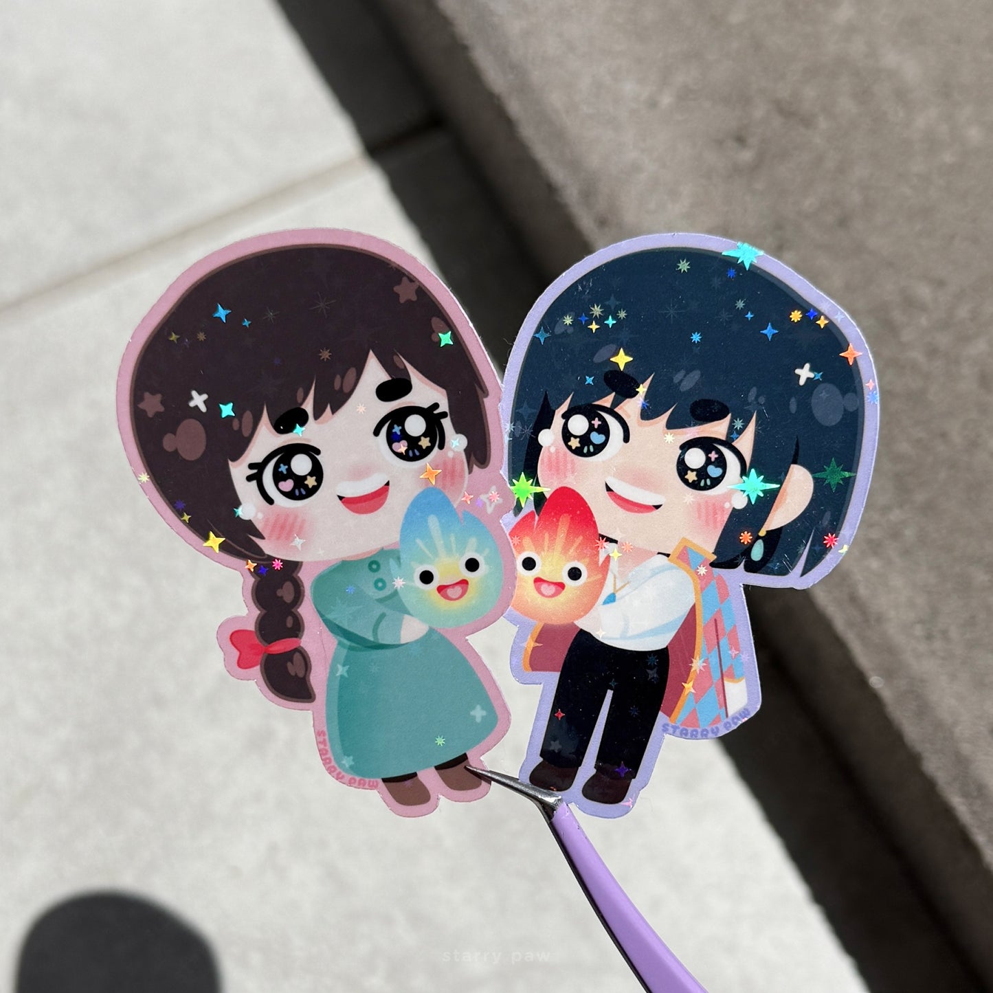 Howl Sophie Stickers | 2.5" Sparkly waterproof vinyl stickers