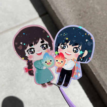 Howl Sophie Stickers | 2.5" Sparkly waterproof vinyl stickers