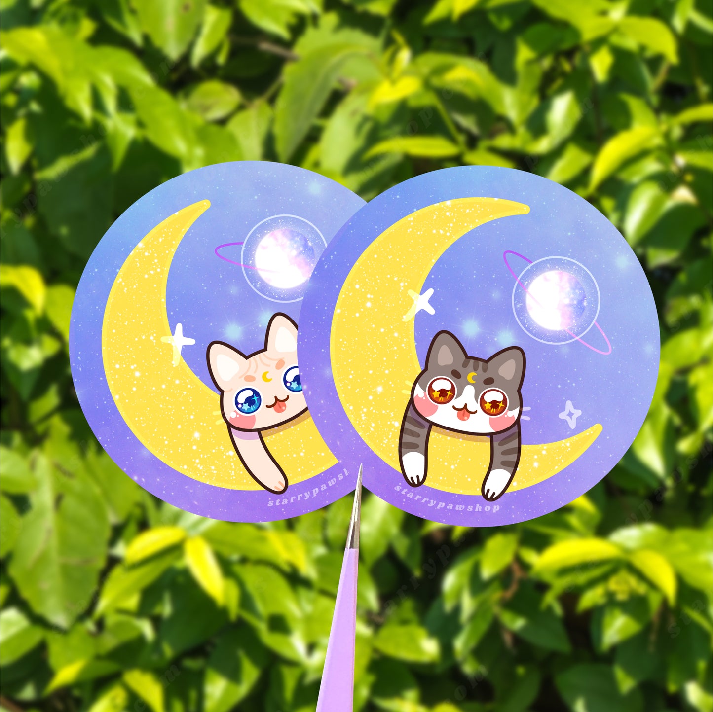 Moondust Cat Stickers