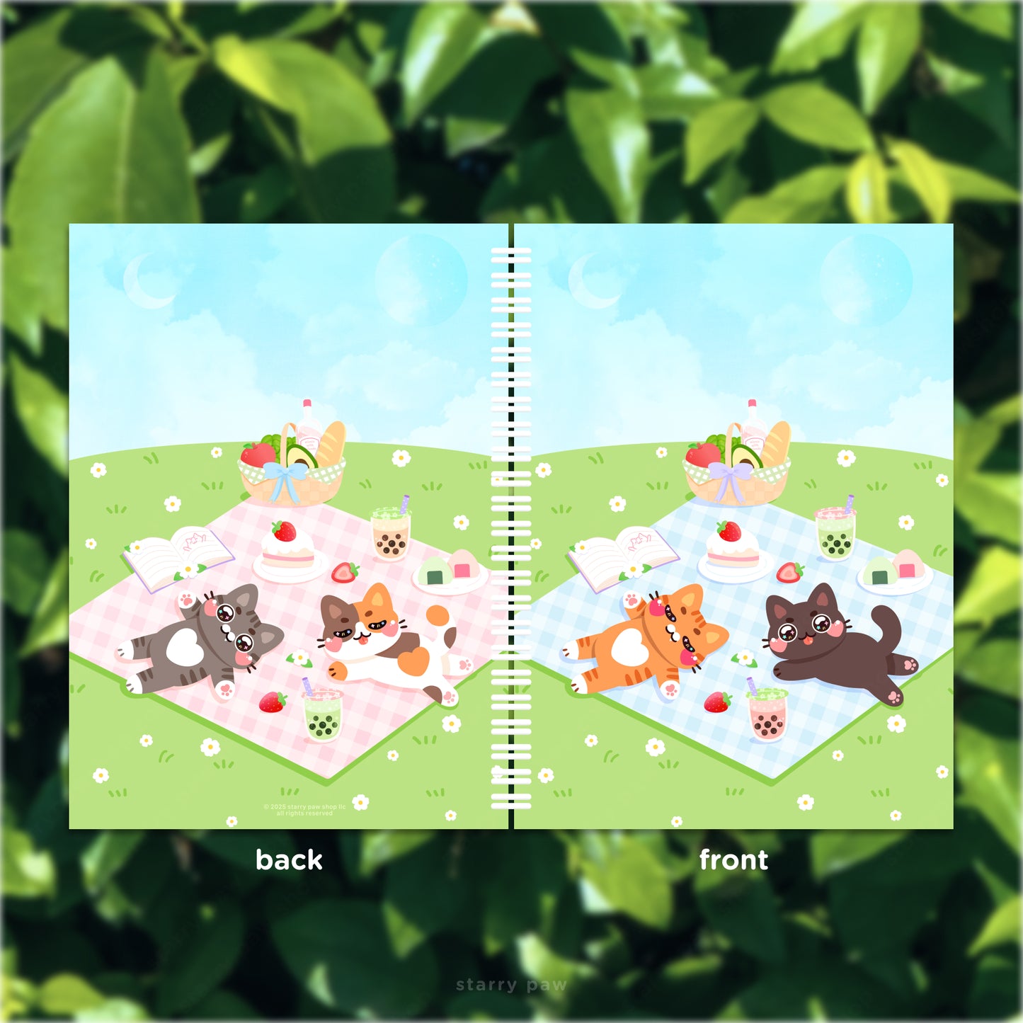 Picnic Cats Sticker Book Storage Album | A5 100 pages