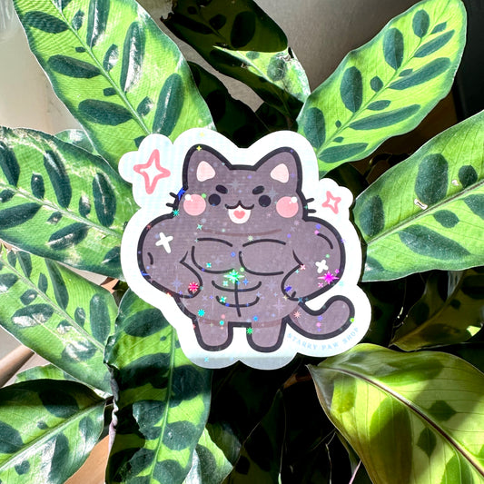 Buff Cat Sticker | Magnet