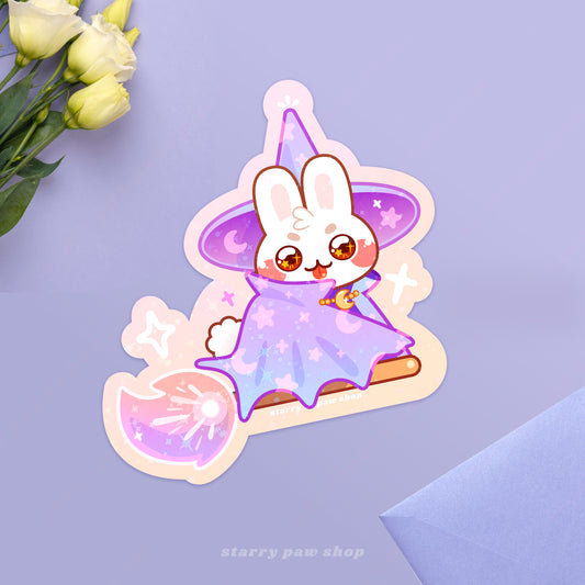Bunny Witch Sticker