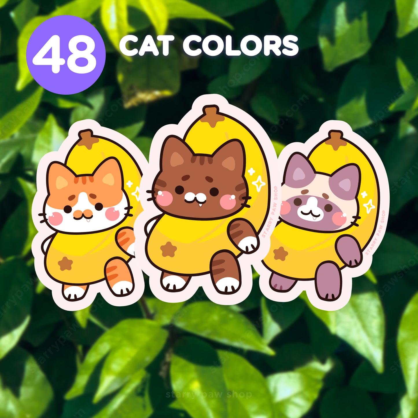 Banana Cat Matte Sticker 3"