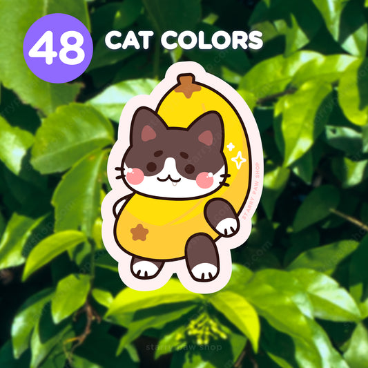 Banana Cat Matte Sticker 3"