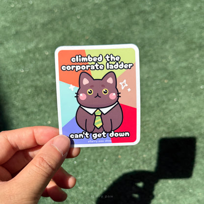 Biz Cat Matte Sticker 3"