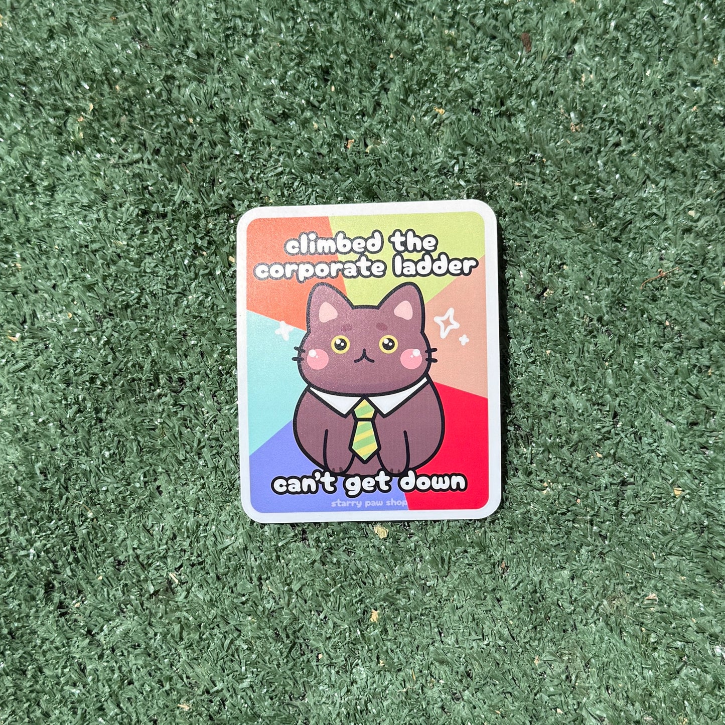 Biz Cat Matte Sticker 3"