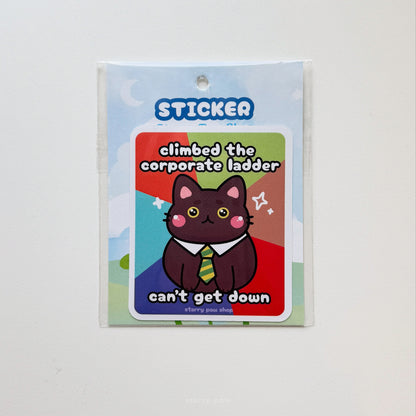 Biz Cat Matte Sticker 3"