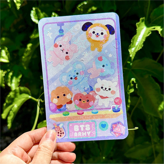 Kpop BT21 Sticker Sheet